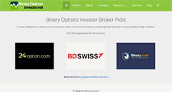 Desktop Screenshot of binaryoptionsinvestor.net