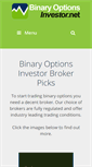 Mobile Screenshot of binaryoptionsinvestor.net